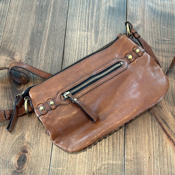 Anthropologie Tan Textured Shoulder Bag - Picture 2 of 4